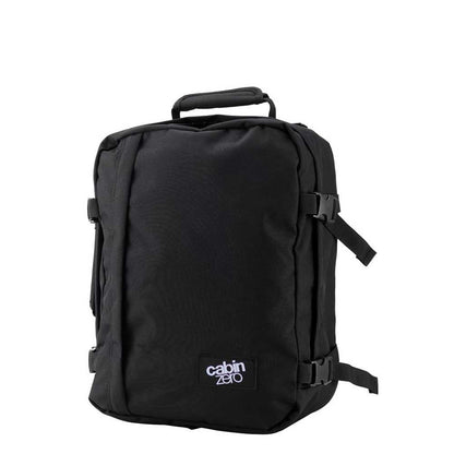 CabinZero Classic 28L Ultra Light Cabin Bag absolut schwarze Wochenendtasche