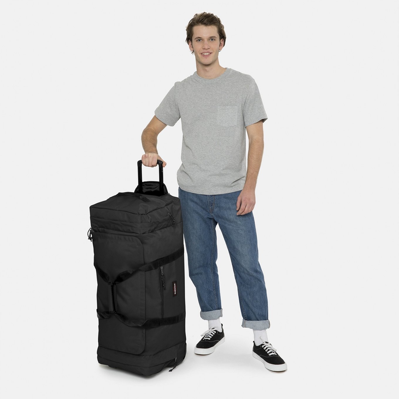 Eastpak Leatherface L+ schwarzer Weichkoffer