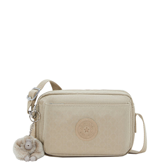 Kipling Abanu sign beige emb Women's bag