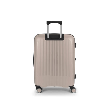 Gabol Brooklyn Medium Trolley Erweiterbarer beige Hartschalenkoffer