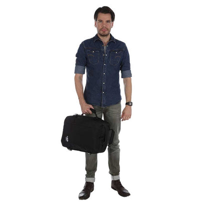 CabinZero Classic 28L Ultra Light Cabin Bag absolut schwarze Wochenendtasche