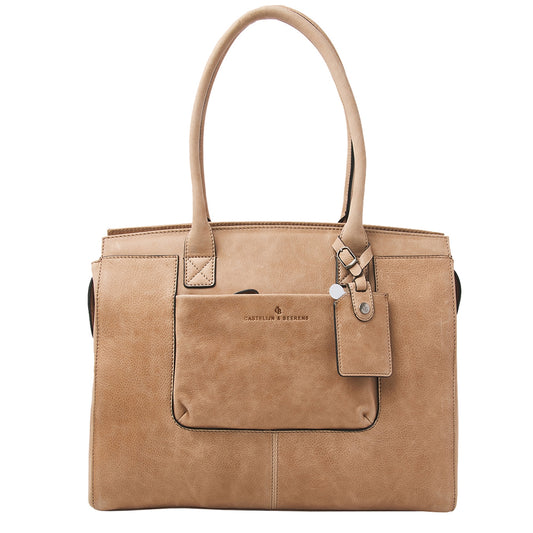 Castelijn &amp; Beerens Carisma Laptop Bag 15.6" + Tablet RFID beige