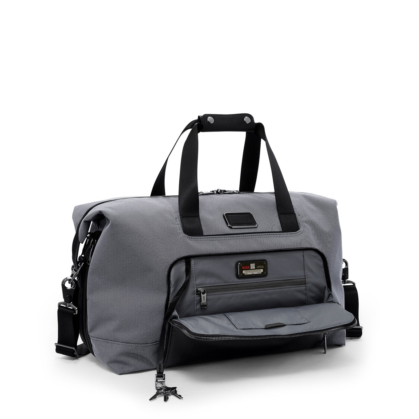 Tumi Alpha Double Expansion Satchel meteor grey