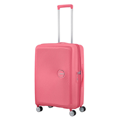 American Tourister Soundbox Spinner 67 Erweiterbarer, sonnengeküsster Koralle-Hartschalenkoffer