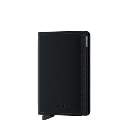 Secrid Slimwallet Wallet Mattschwarze Damenbrieftasche