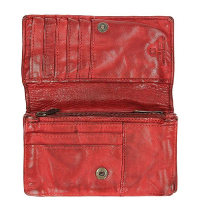 Bear Design Cow Lavato Women's Wallet 12cc red