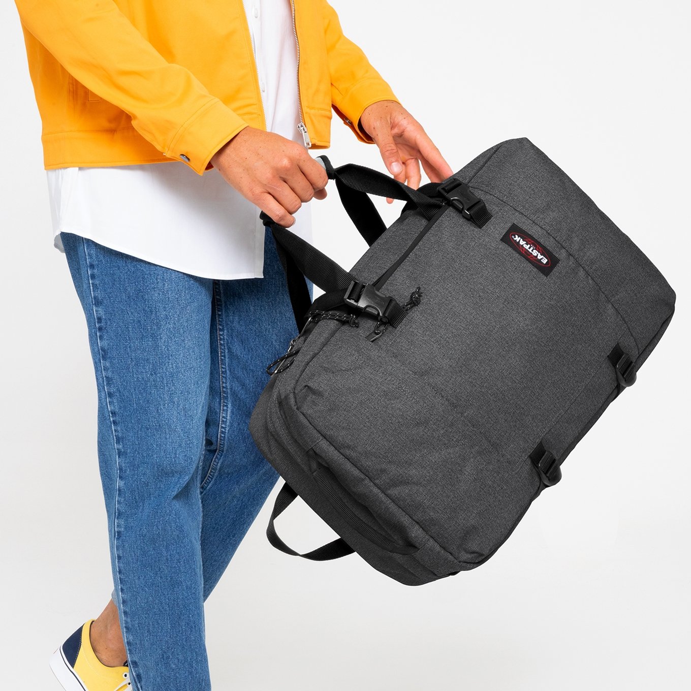 Eastpak Travelpack black denim Weekend bag