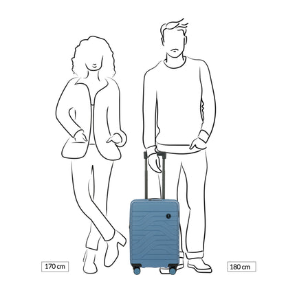 Bric's Ulisse Trolley Expandable 55 graublauer Hartschalenkoffer