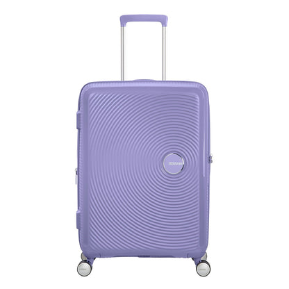 American Tourister Soundbox Spinner 67 Erweiterbarer lavendelfarbener Hartschalenkoffer