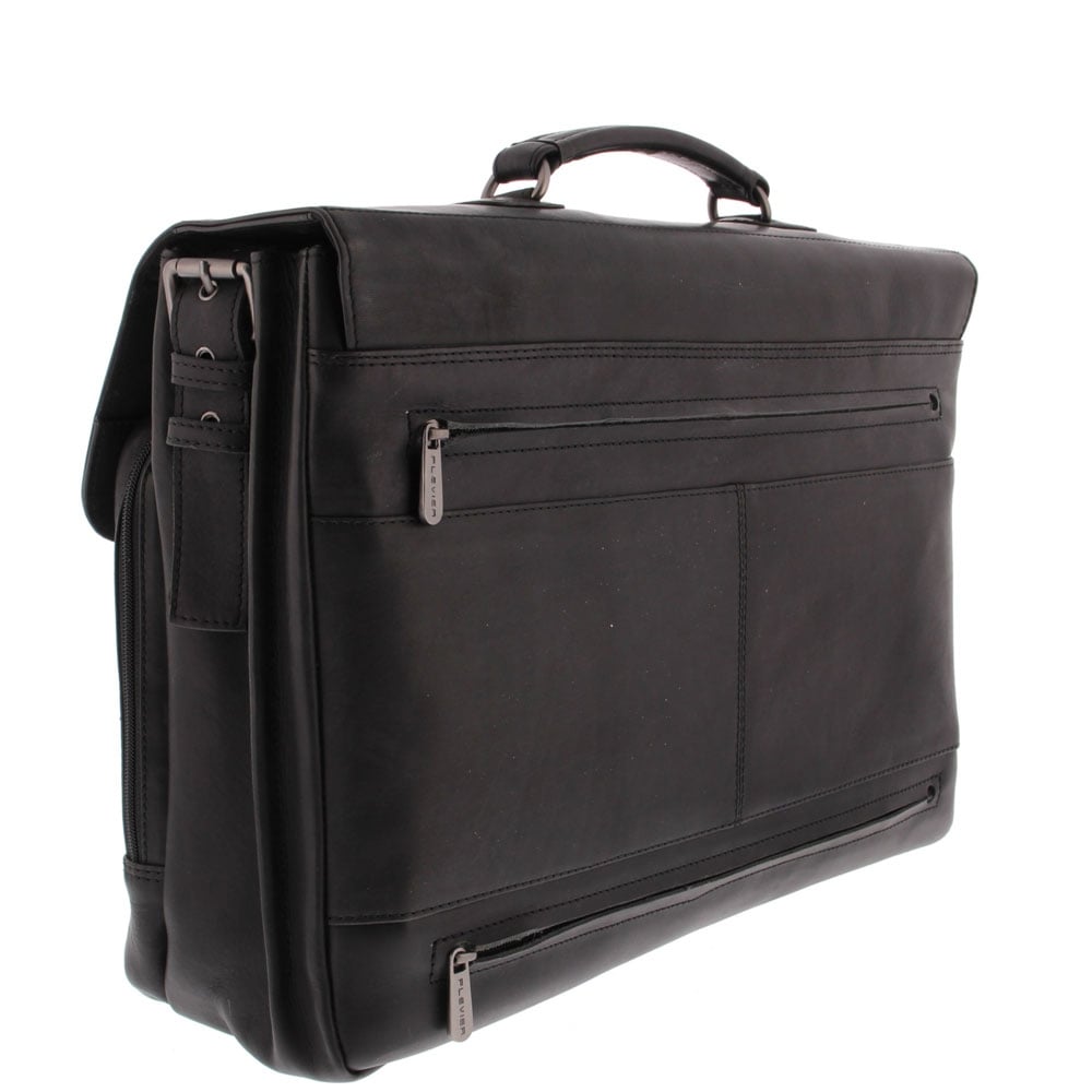 Plevier Navigator Decca Briefcase 2 compartments 17.3" black