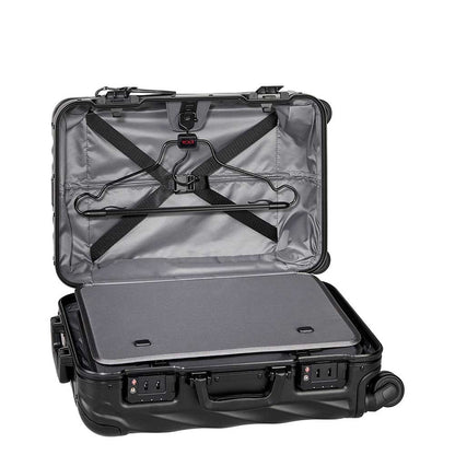 Tumi 19 Degree Aluminium International Carry-On Hartschalenkoffer in Mattschwarz