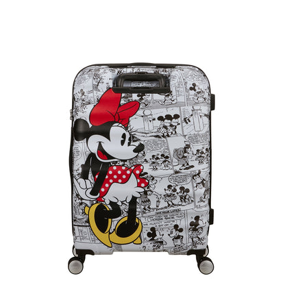 American Tourister Wavebreaker Disney Spinner 67/24 TSA Minnie Comics weißes Hartschalenetui