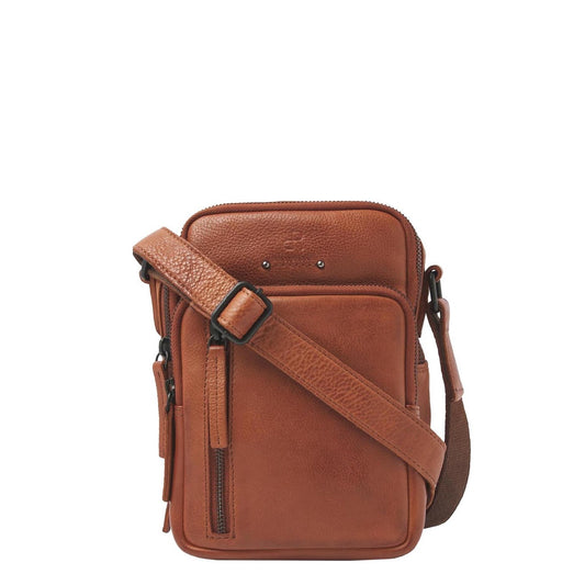 dR Amsterdam Tampa Schoudertas VII camel