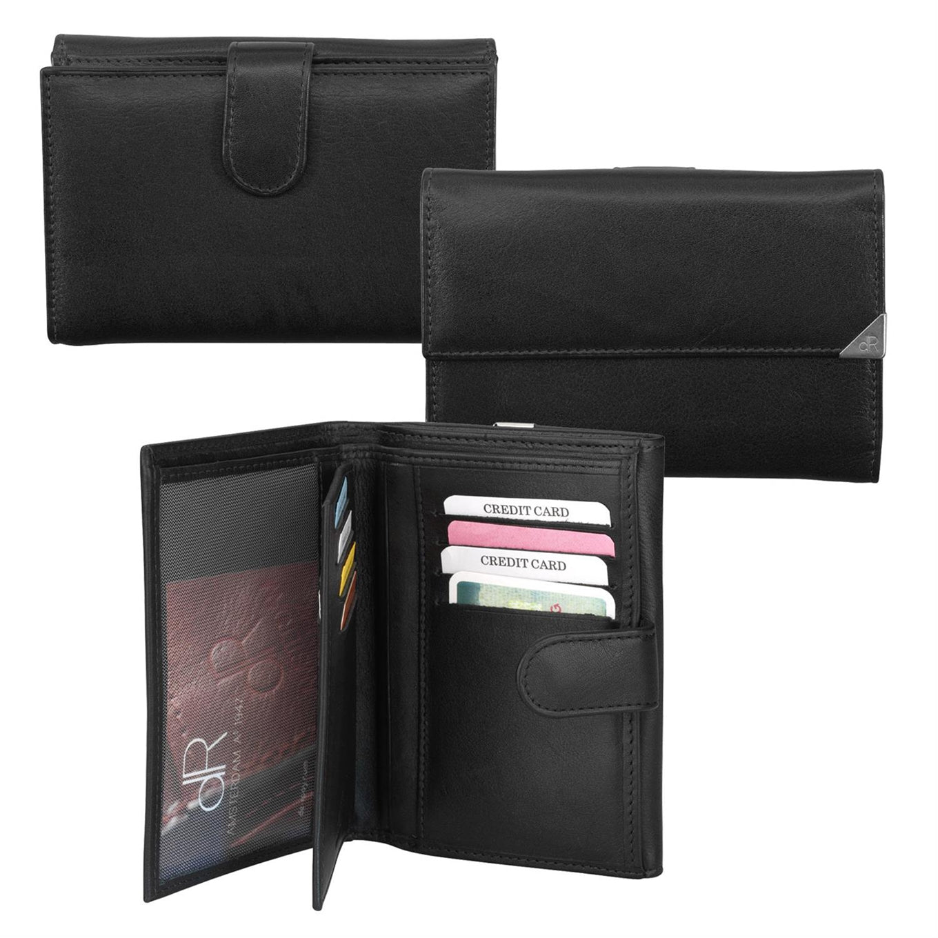 dR Amsterdam Toronto Ladies Wallet 8cc black