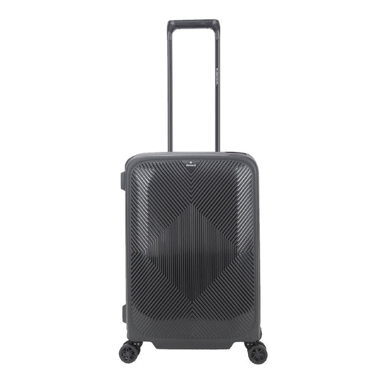 Dezenter Axiss-Fix 4 Wheel Cabin Trolley 55 schwarzer Hartschalenkoffer