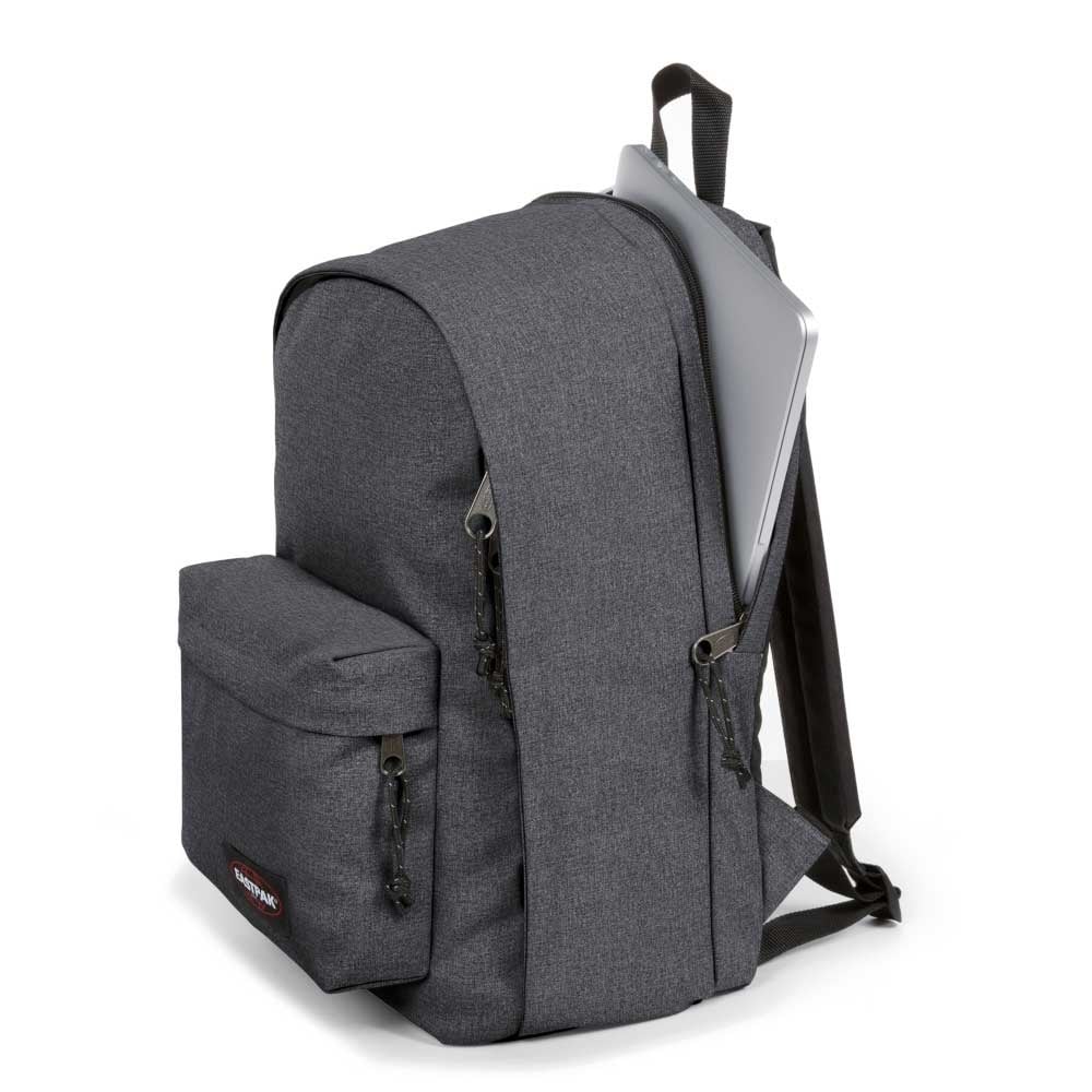 Eastpak „Back To Work“ Laptop-Rucksack aus schwarzem Denim