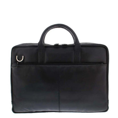 Plevier Vintage London Laptoptasche 2 Fächer 15,6" schwarz