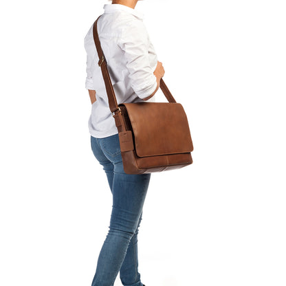 Burkely Vintage Juul Messenger Bag cognac