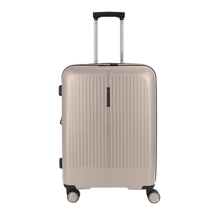 Gabol Brooklyn Medium Trolley Erweiterbarer beige Hartschalenkoffer