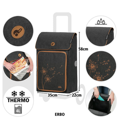Andersen Quattro Shopper Erbo black