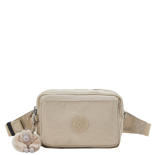 Kipling Abanu Multi sign beige embBelt bag