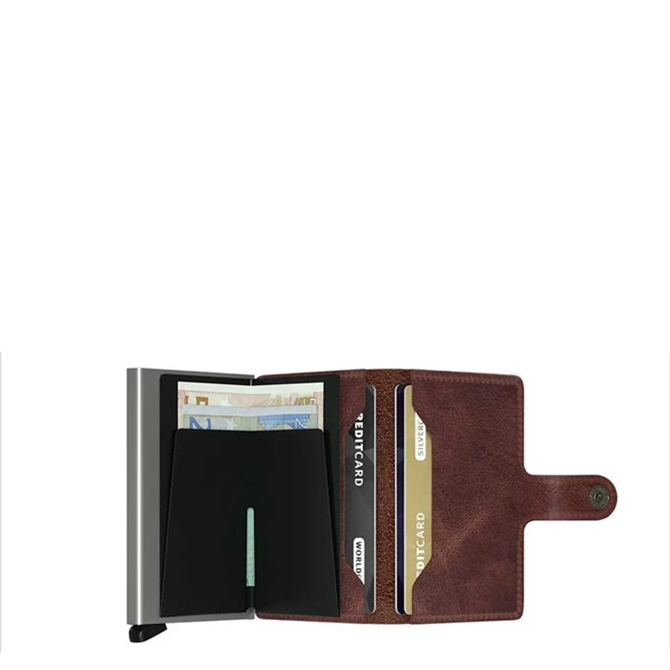 Secrid Miniwallet Portemonnee brown Vintage leather