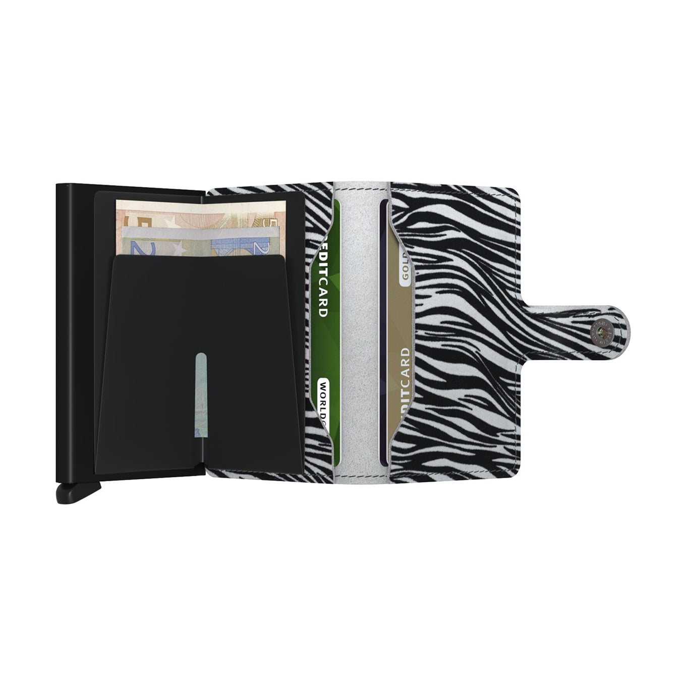 Secrid Miniwallet Zebra hellgraue Damenbrieftasche