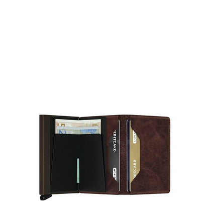 Secrid Slimwallet Portemonnee Vintage chocolate