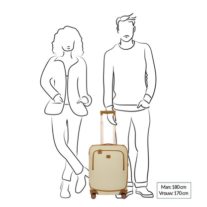 Bric's Firenze Trolley 55cm cremefarbener Handgepäckkoffer