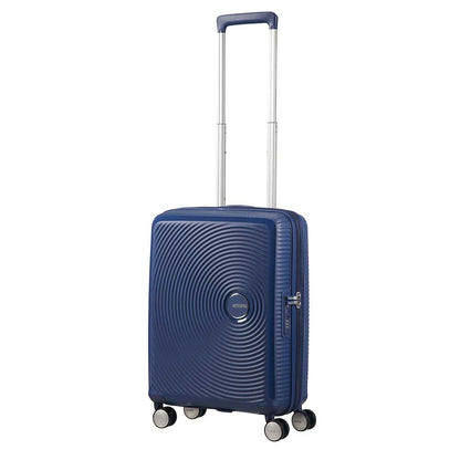 American Tourister Soundbox Spinner 55 Erweiterbares Hartschalenetui in Mitternachtsblau