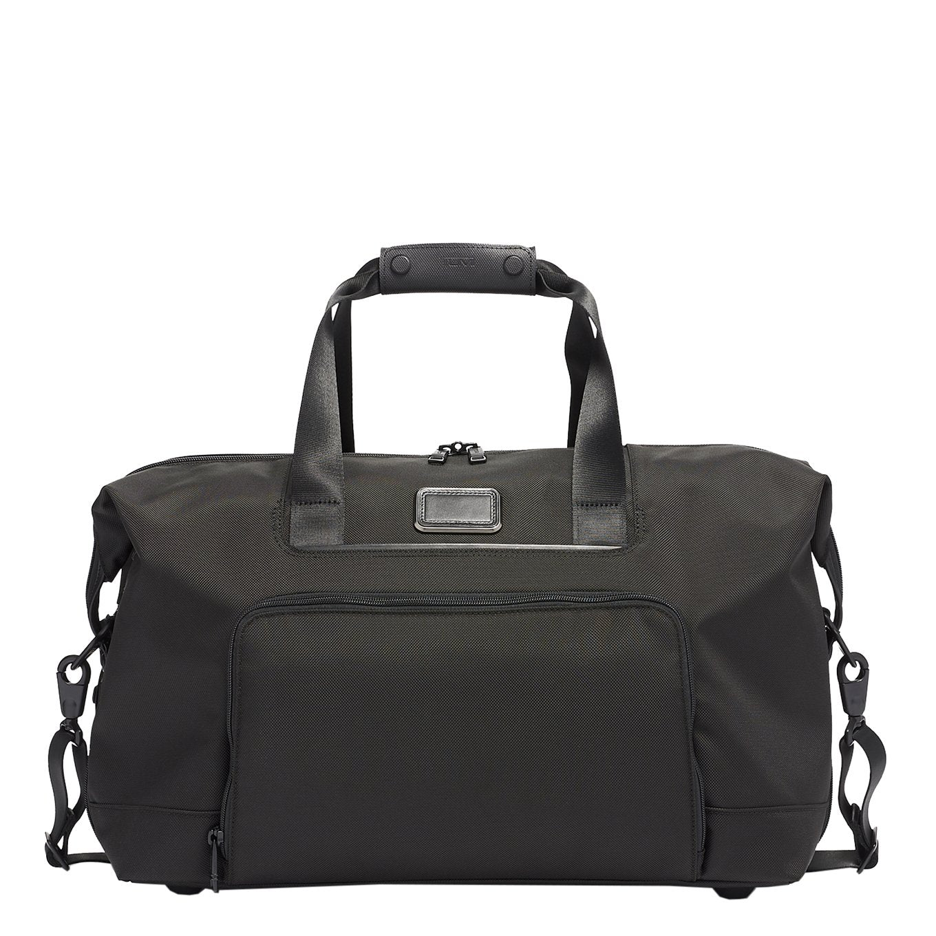 Tumi Alpha Double Expansion Satchel schwarze Wochenendtasche