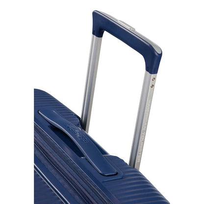 American Tourister Soundbox Spinner 55 Erweiterbares Hartschalenetui in Mitternachtsblau