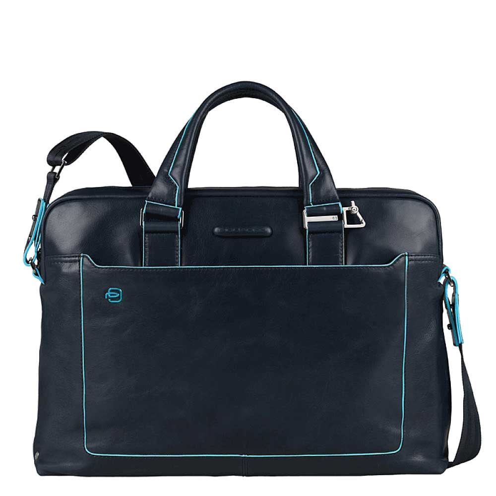 Piquadro Blue Square Computer Portfolio Briefcase 15'' night blue