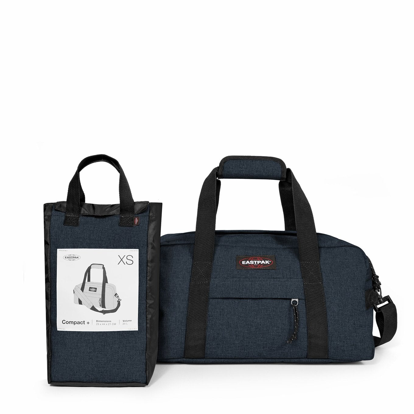 Eastpak Compact + triple denim Weekend bag