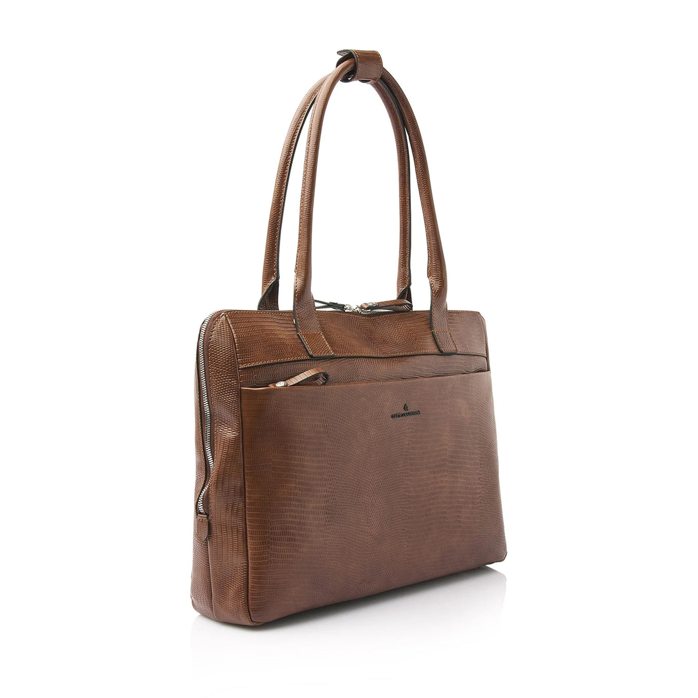 Castelijn & Beerens Donna Vera Schoudertas 15.6" RFID cognac