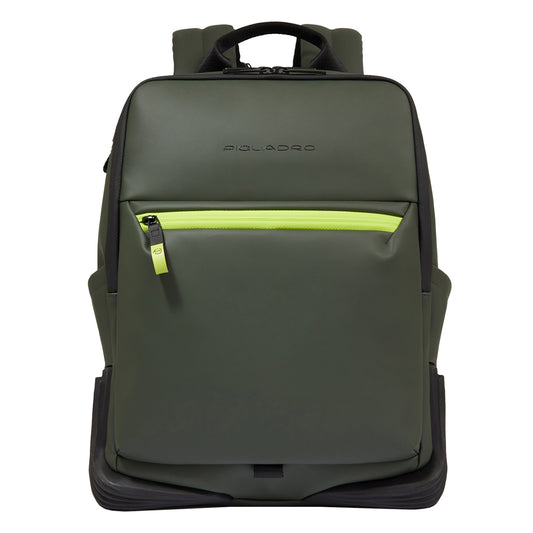 Piquadro C2OW Laptop Rucksack 14" grüner Rucksack