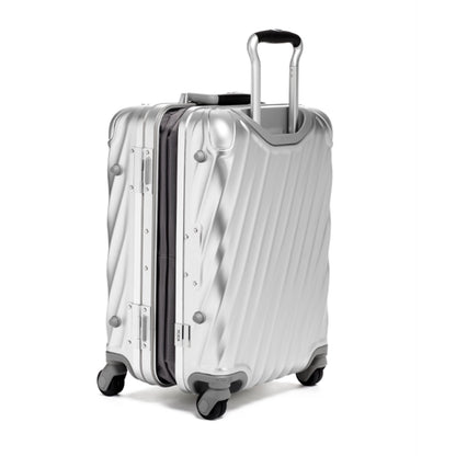 Tumi 19 Degree Aluminium International erweiterbares Handgepäck-Hartschalenkoffer in Silber
