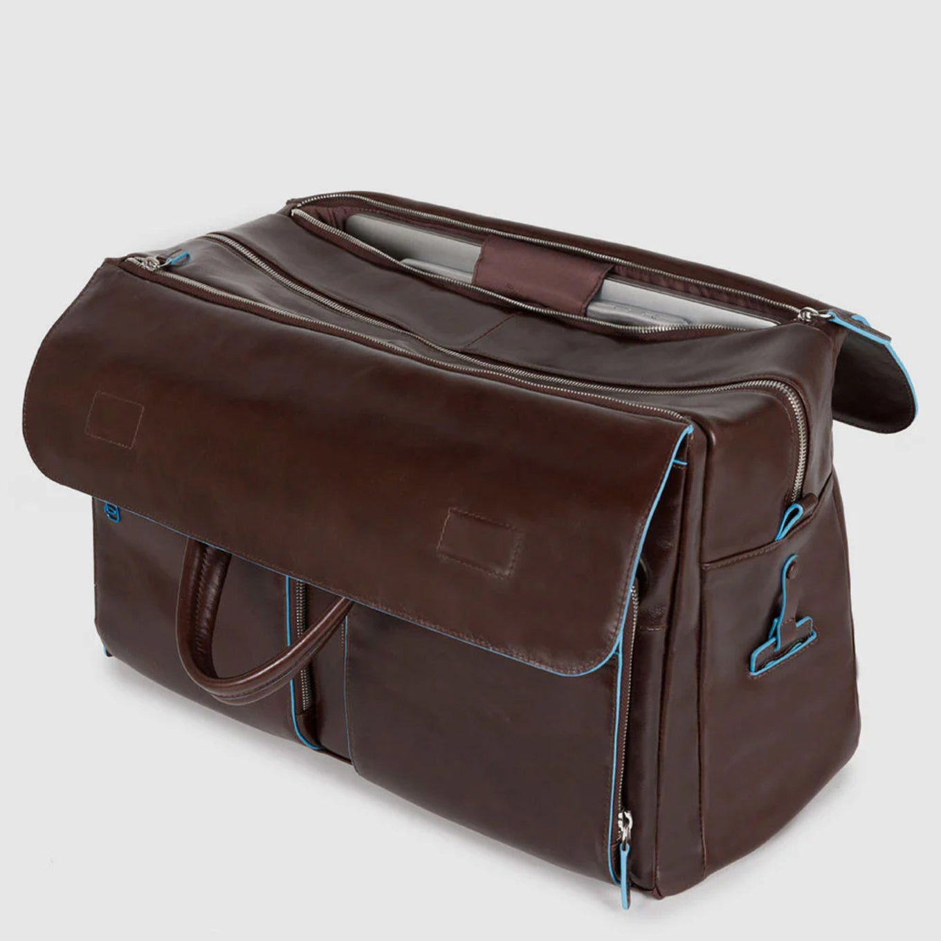 Piquadro Blue Square Duffel Bag brown