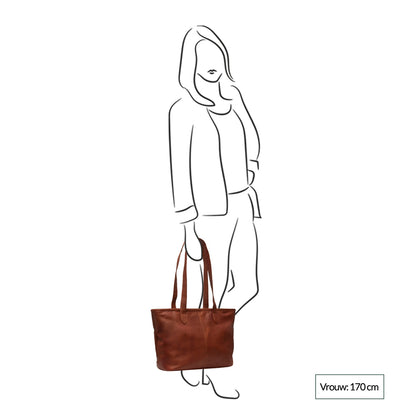 The Chesterfield Brand Monza Shopper cognac