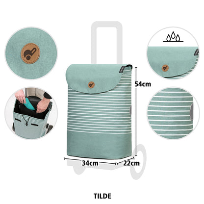 Andersen Unus Shopper Fun Tilde Mint Trolley