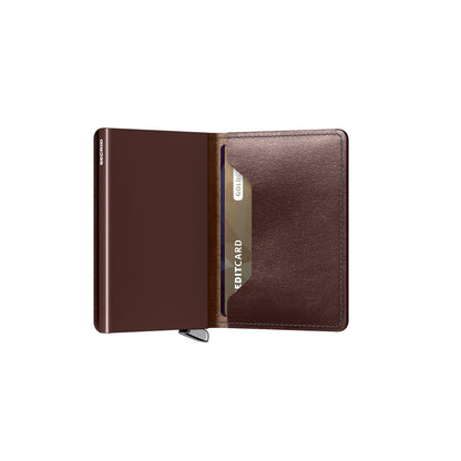 Secrid Slimwallet Wallet Dusk dunkelbraun Damenbrieftasche