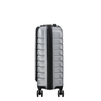 American Tourister Flashline Spin. 55/20 Frontloader Cabin Trolley sky silver