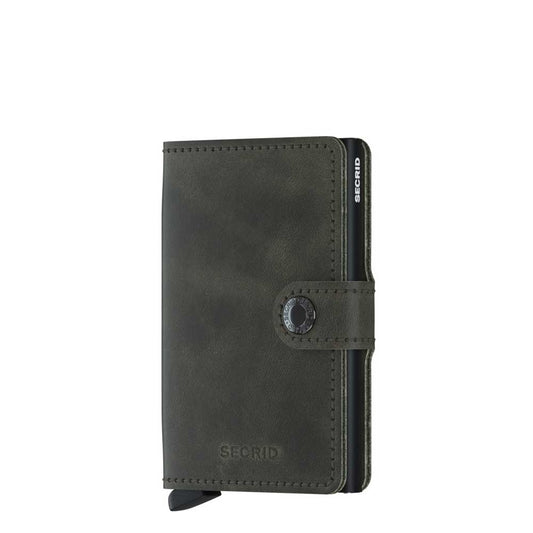 Secrid Miniwallet Portemonnee Vintage olive / black