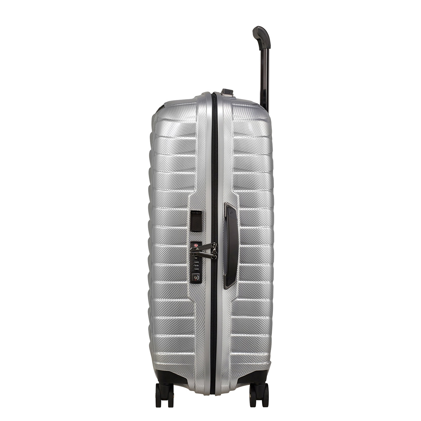 Samsonite Proxis Spinner 69 silbernes Hartschalenetui