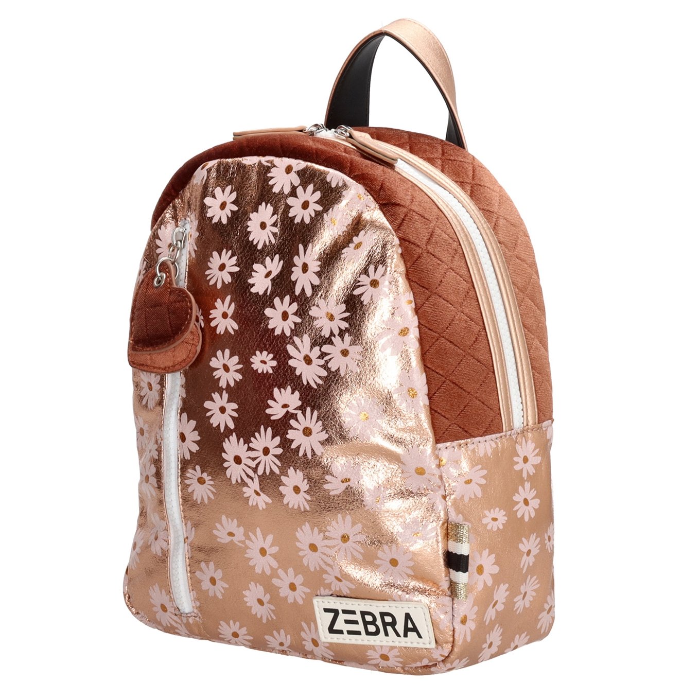 Zebra Trends Girls Flower Backpack S rosa Kindertasche