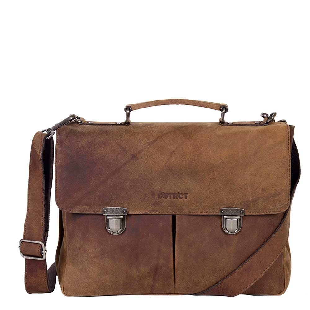 DSTRCT Wall Street Workingbag 15" brown