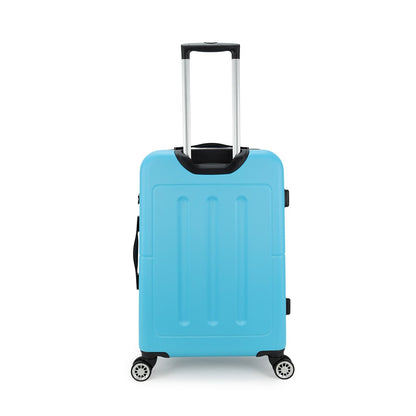 Dezenter Neon-Fix Trolley 66 blauer Hartschalenkoffer