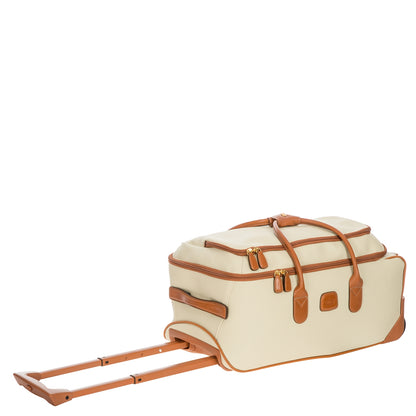 Bric's Firenze Holdall with Wheels 55 Creme Reisetasche