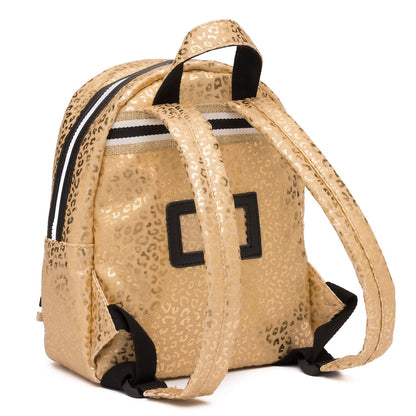Zebra Trends Girls Rugzak S gold metallic leo