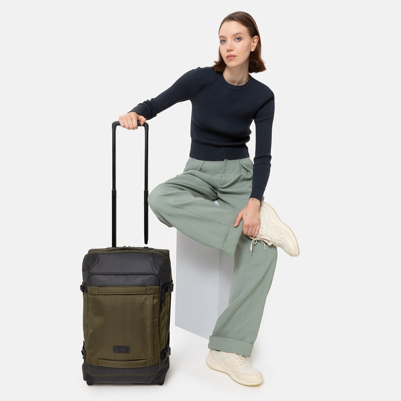 Eastpak Cnnct Tranverz S army Hand luggage suitcase Trolley